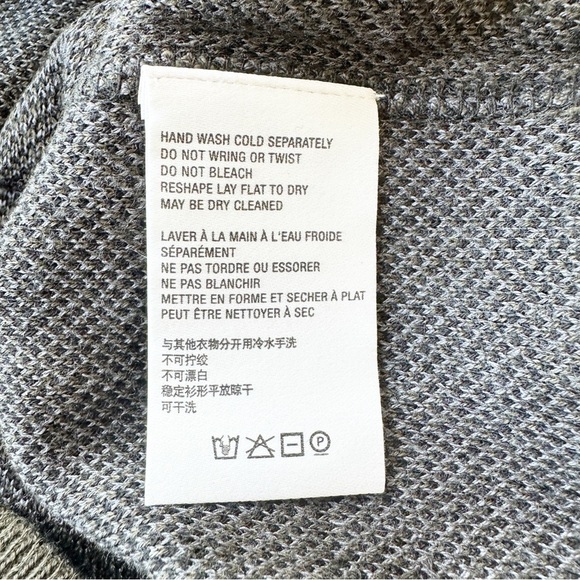 by Anthropologie Ethan Crew Neck Leopard Print Sweater Green Gray Black Small - Picture 7 of 9